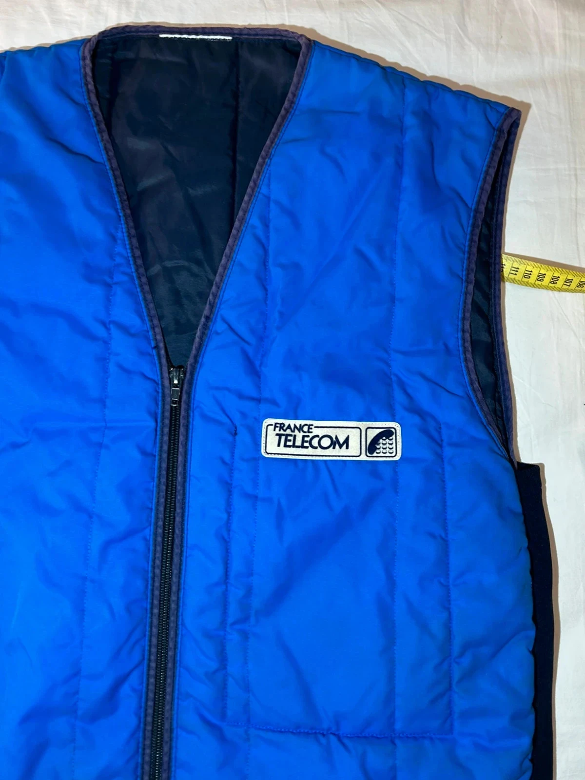 Mouwloze blauwe vest van France Telecom – photo 3